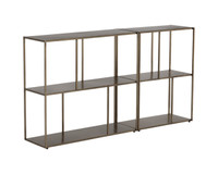 Eiffel Low Small - Antique Brass Bookcase