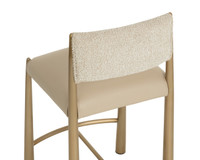 Bayard Antique Brass - Napa Beige / Santa Cruz Oatmeal Counter Stool