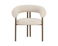 Oniva Dining Antique Bronze - Noah Ecru Armchair