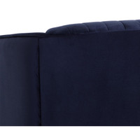 Garrison Swivel Abbington Navy Lounge Chair, view 3