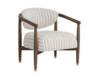 Sigrid Antique Brown - Gifford Script Lounge Chair