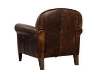 Bastoni Chocolate Leather Lounge Chair