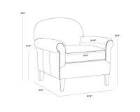 Bastoni Chocolate Leather Lounge Chair