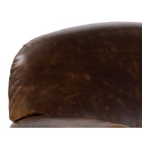 Bastoni Chocolate Leather Lounge Chair, view 6