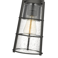 Black Helix Seedy Glass Outdoor Wall Lantern, view 5