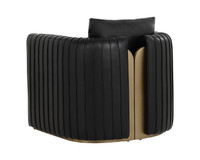 Alix Cantina Black Lounge Chair