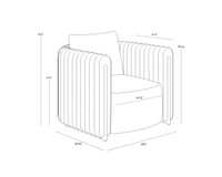 Alix Cantina Black Lounge Chair