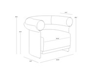 Asos Louis Cream Lounge Chair