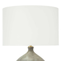 Dover Ceramic Table Lamp - Lamp Base Detail | Bone & Brass