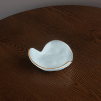 Encanto Soho Mini Heart (Sky Blue) - Bowl Top View | Bone & Brass