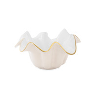 Encanto Medium Medusa Bowl Cream White | Bone & Brass