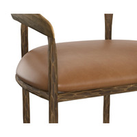 Zanatta Tan Leather Counter Stool, view 3
