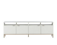 Ambrose Modular Storage Champagne Gold - Cream Cabinet