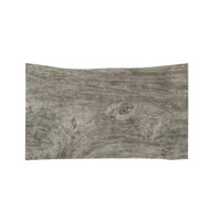 Austin Gray Wood Acrylic Leg Desk - Desk Side View | Bone & Brass