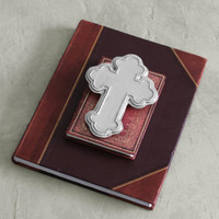 Baby Pearl Cross Keepsake - Detail View | Bone & Brass