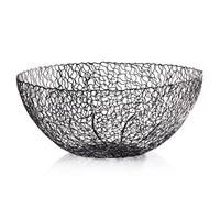 Seaflower Design Decorative Wrought Iron Bowl | Bone & Brass