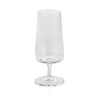 Benji Ribbed Fluted Textured Cocktail Glasses, Set 4 | Bone & Brass