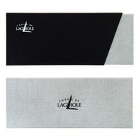 Forge de Laguiole 2 Piece Steak Knife Set Ebony Wood Satin Finish - Knife Blade Detail | Bone & Brass
