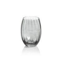 Madden Grey Stemless All-Purpose Glasses, Set 4 | Bone & Brass