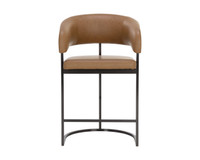 Marris Gunmetal - Milliken Cognac Counter Stool