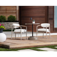 Marita Dining Greige - Louis Cream Armchair, view 2
