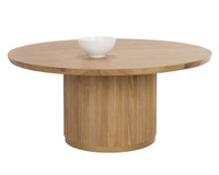 Kalla Round - Rustic Oak - 68" Dining Table
