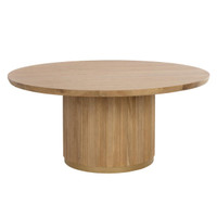 Kalla Round - Rustic Oak - 68" Dining Table