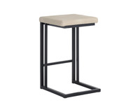 Boone Black - Bravo Cream Counter Stool