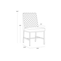 Leighland Havana Dark Brown Dining Chair, view 4