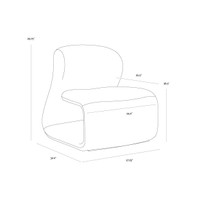 Sophiene Copenhagen Olive Lounge Chair, view 3