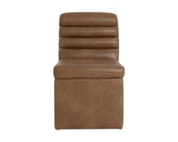 Norm Wheeled Copley Cognac Dining Chair