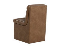 Norm Wheeled Copley Cognac Dining Chair