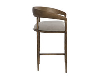 Zanatta Hammered Brass Counter Stool