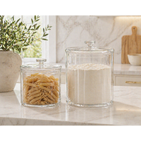 Blendon Optic Glass Large Lidded Jar - Detail View | Bone & Brass