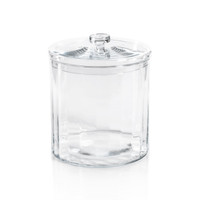 Blendon Optic Glass Large Lidded Jar - Side View | Bone & Brass