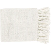 Tilda White Acrylic Throw | Bone & Brass
