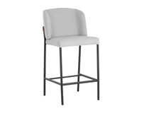 Pearce Light Grey / Bravo Cognac Counter Stool