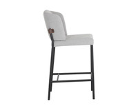 Pearce Light Grey / Bravo Cognac Counter Stool
