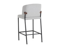 Pearce Light Grey / Bravo Cognac Counter Stool