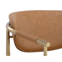 Heloise Milliken Cognac Lounge Chair, view 2