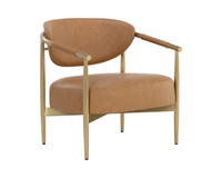 Heloise Milliken Cognac Lounge Chair