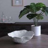 Vida Nube Large Round Bowl (White), view 6
