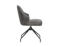 Bretta Swivel Overcast Grey Dining Chair