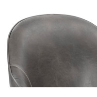 Bretta Swivel Overcast Grey Dining Chair, view 2