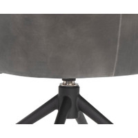 Bretta Swivel Overcast Grey Dining Chair, view 3