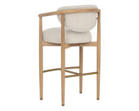 Sigrid Barstool Light Oak - Monument Oatmeal