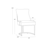 Florence Piccolo Pebble Dining Chair, view 4
