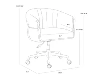 Olma Office Meg Taupe / Santa Cruz Oatmeal Chair