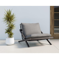 Bari Charcoal - Gracebay Grey Lounge Chair, view 5