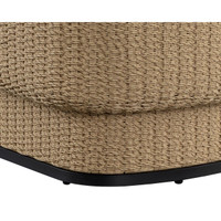 Olbia Natural Rattan & Boucle Outdoor Lounge Chair, view 7